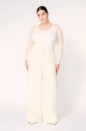 HOU PLUS - RELAXED WIDE LEG JEANS | CLOUD
