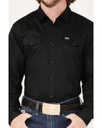 KIMES RANCH MENS BLACKOUT DRESS SHIRT