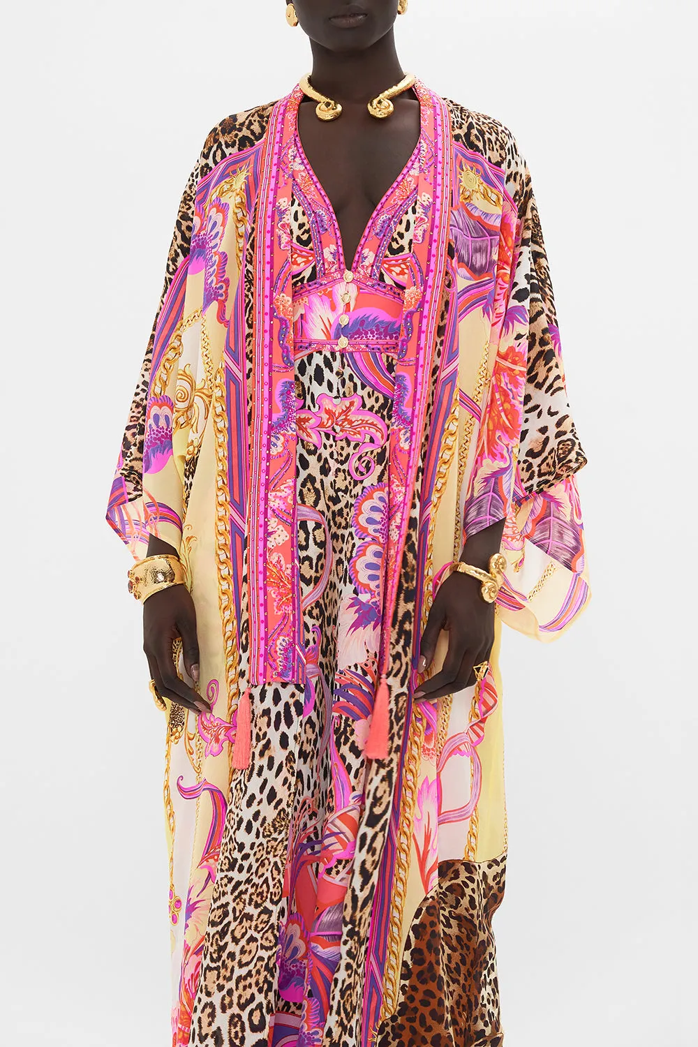 KIMONO LAYER WITH COLLAR VIOLA VINTAGE