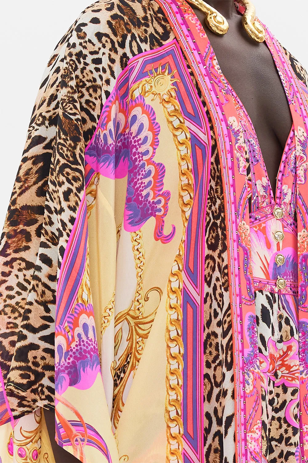 KIMONO LAYER WITH COLLAR VIOLA VINTAGE