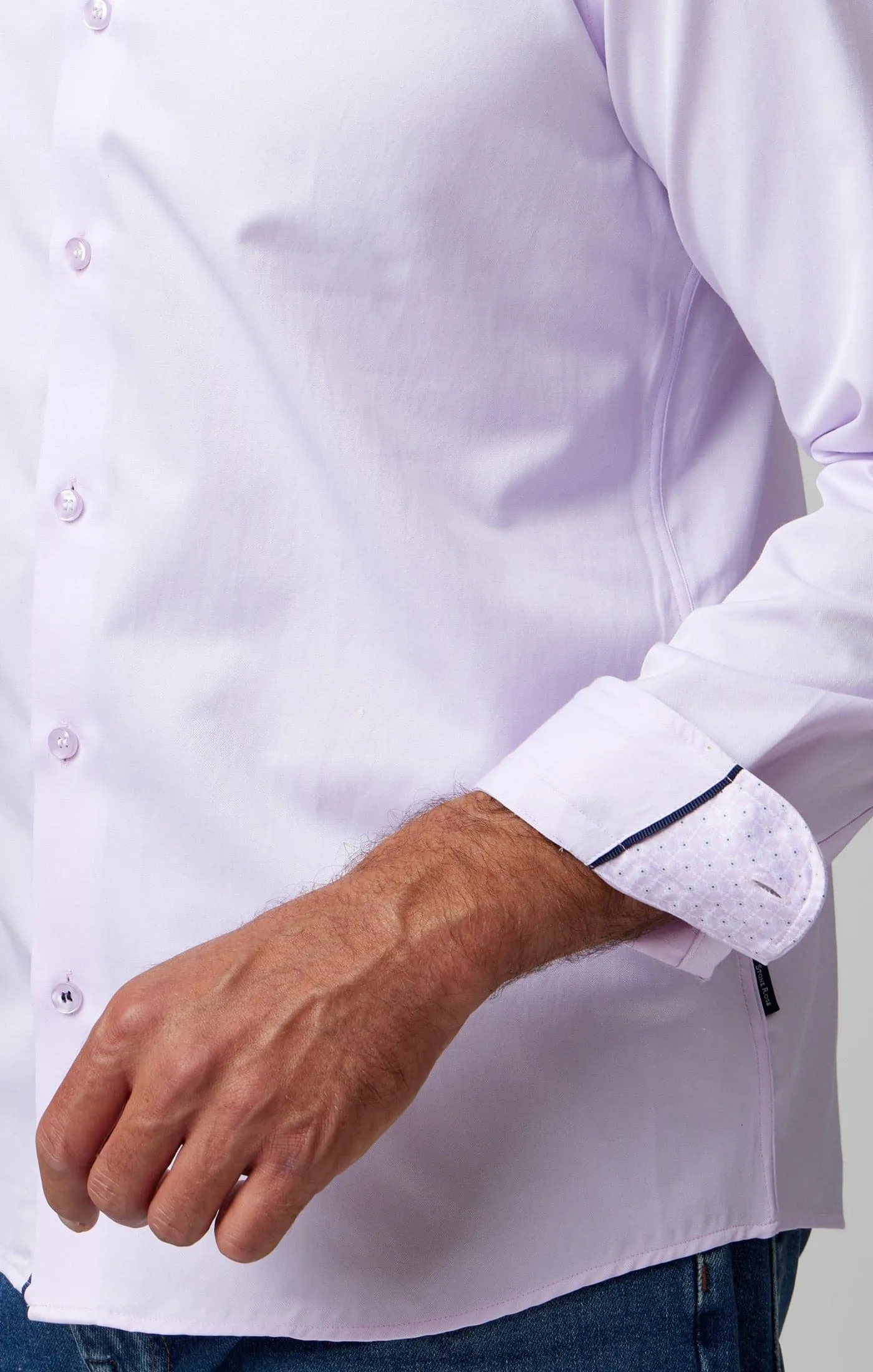 Lavender Solid Long Sleeve DryTouch® Shirt