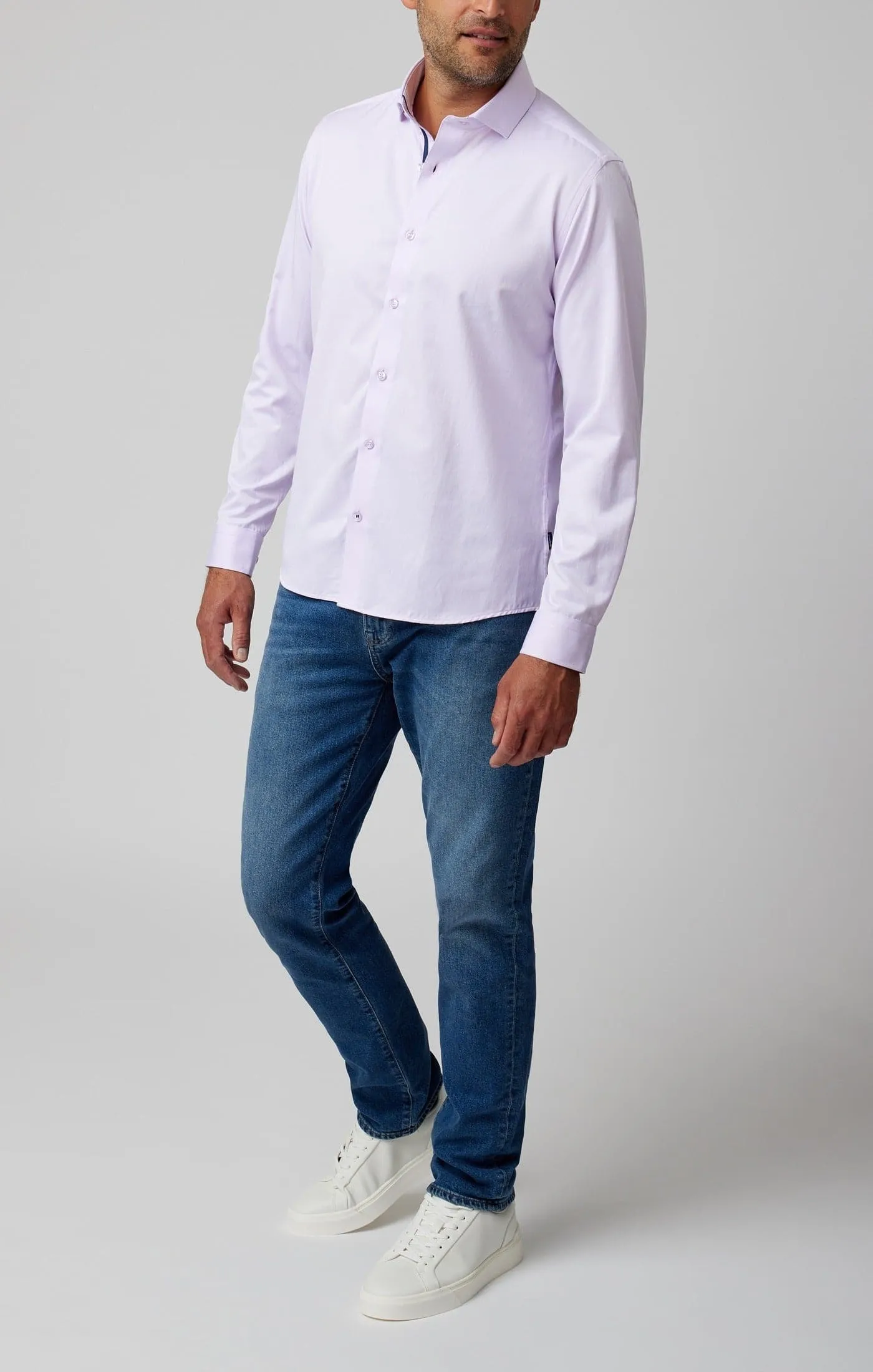 Lavender Solid Long Sleeve DryTouch® Shirt