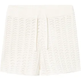 Lil'Atelier Coconut Milk Johanna Knit Shorts