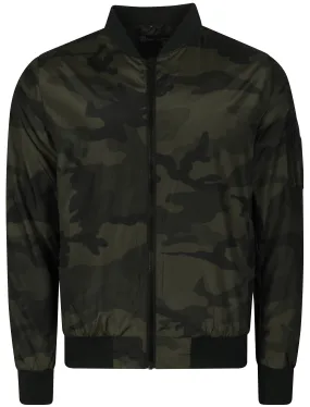 McLeod Bomber Jacket In Khaki Camo - Dissident