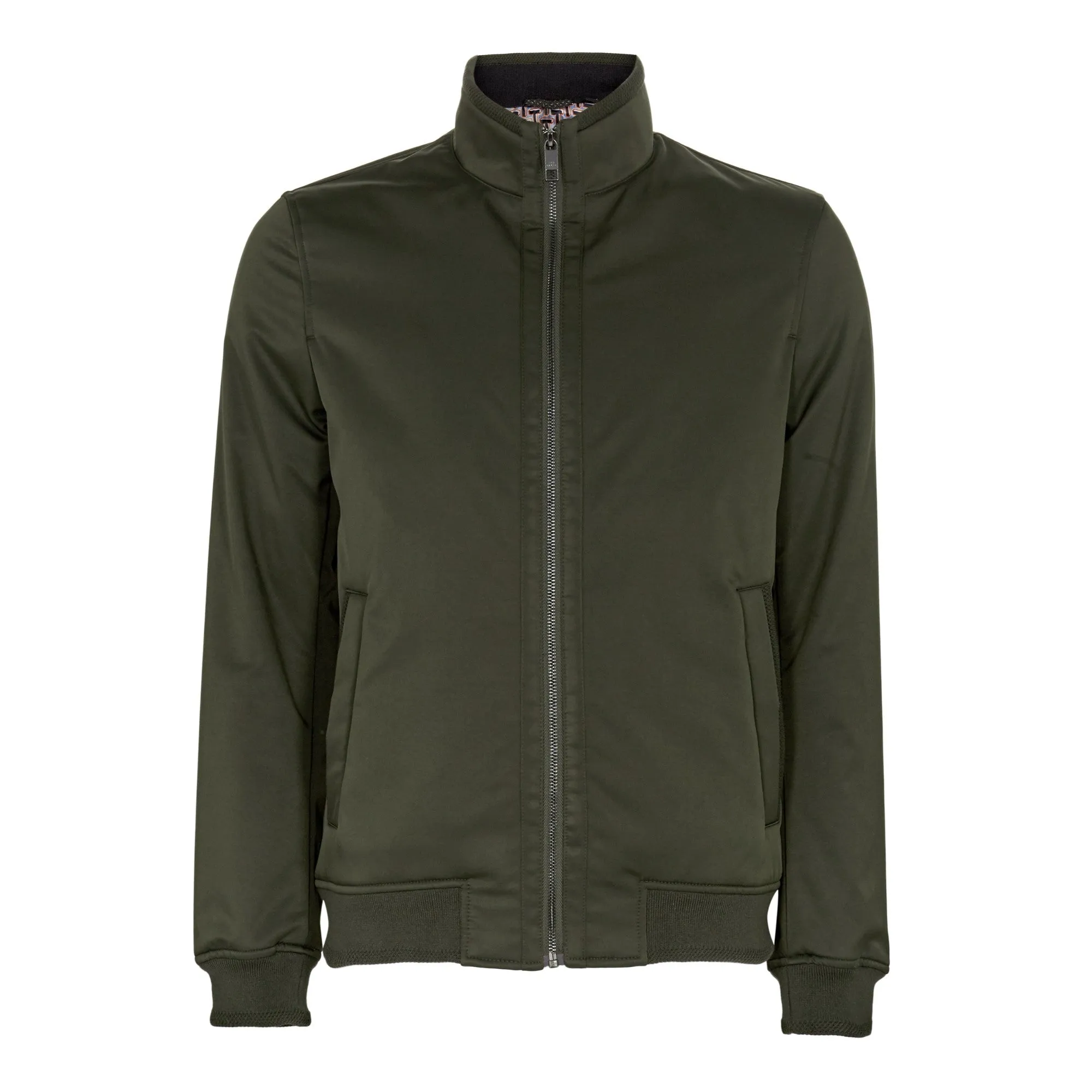 Men Yeppers-Wadded Bomber Jacket - Khaki