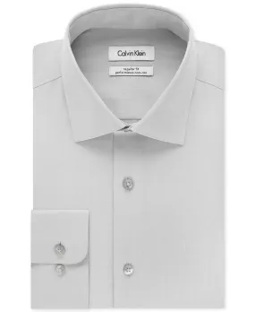Men's calvin klein steel classic-fit non-iron performance herringbone collar classic shirt Calvin Klein