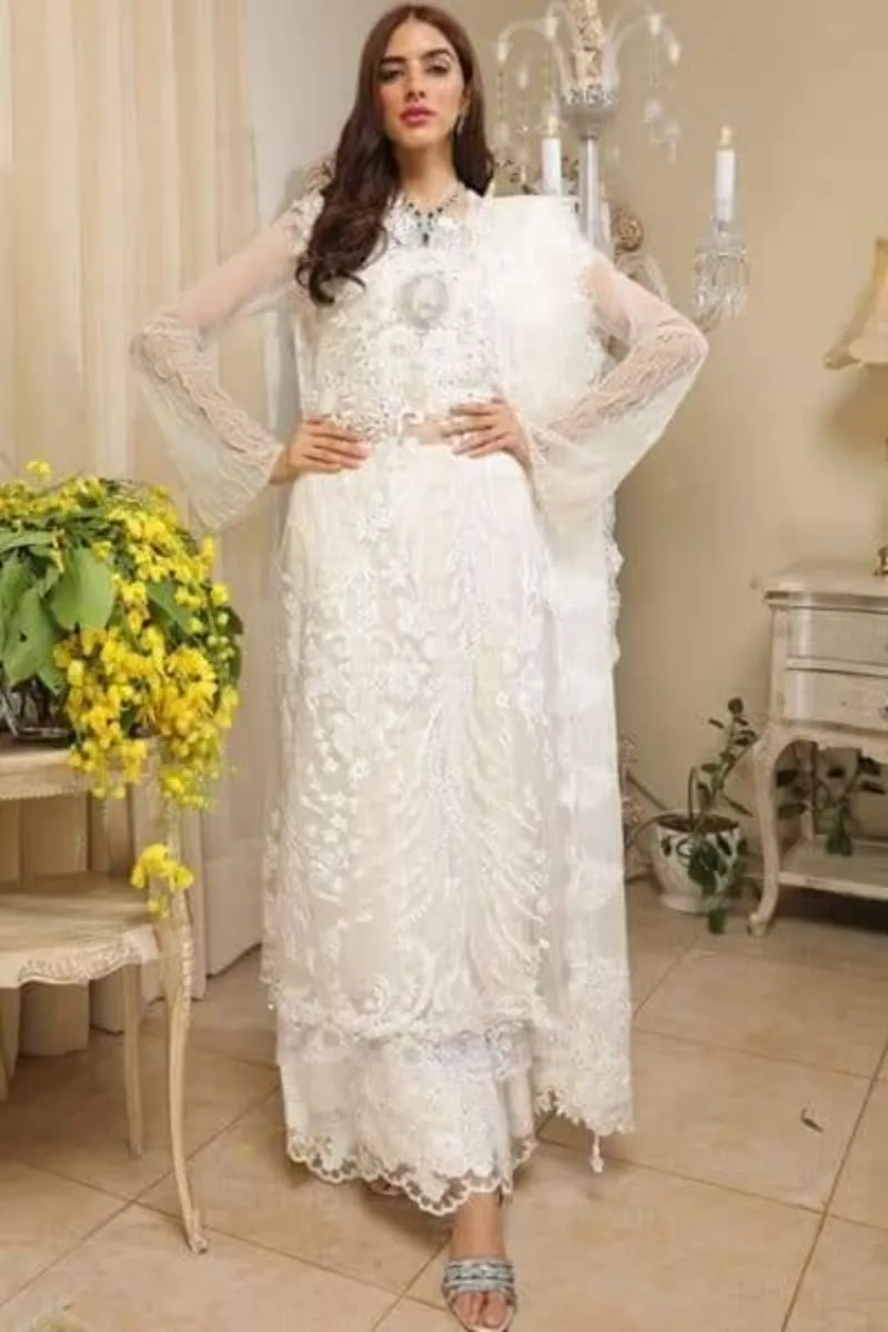 Nilofer Shahid - Saad-e-Musferah - Canvas - Hand Embroidered - 3 Piece