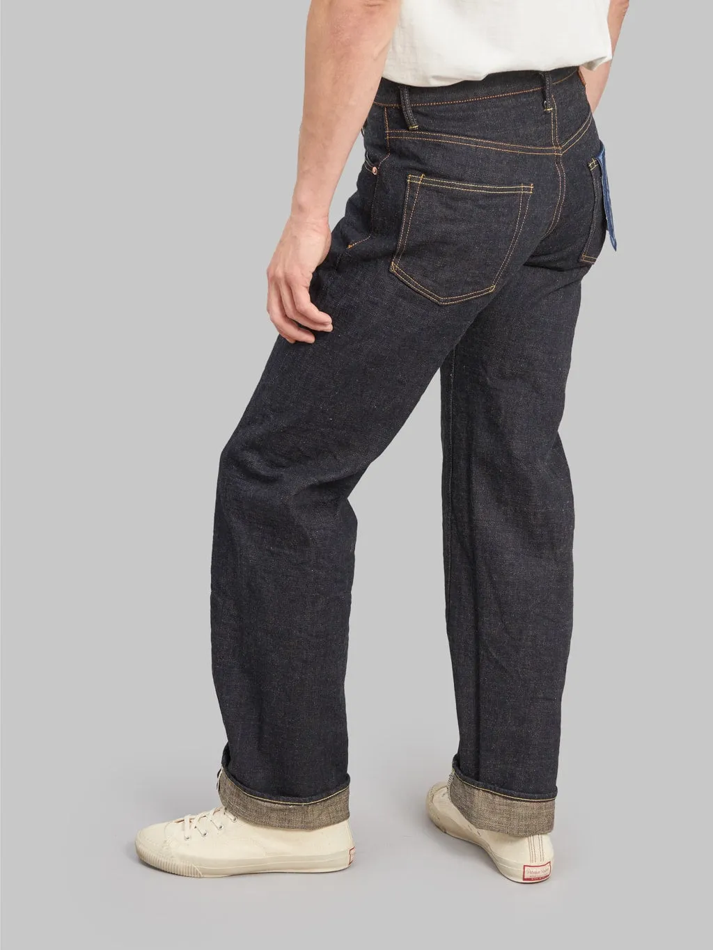ONI Denim 200-KBE "Indigo Beige" 14oz Wide Straight Jeans