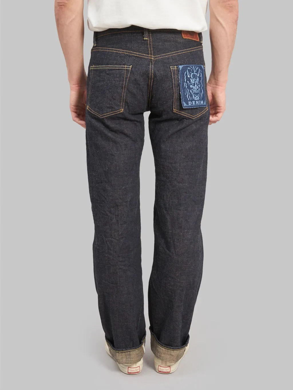 ONI Denim 200-KBE "Indigo Beige" 14oz Wide Straight Jeans