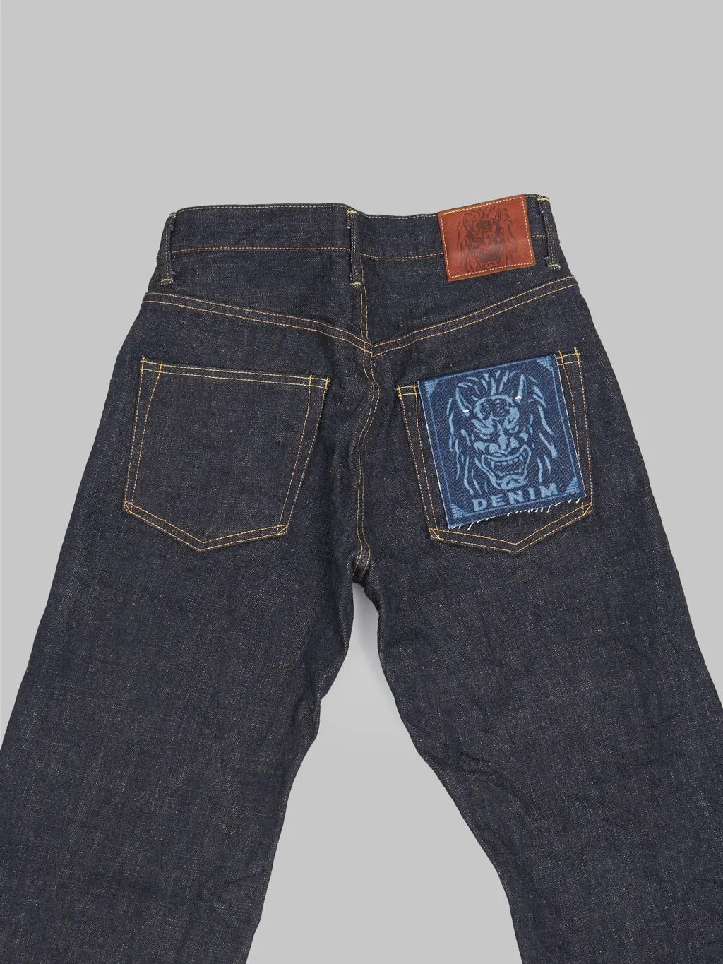 ONI Denim 200-KBE "Indigo Beige" 14oz Wide Straight Jeans