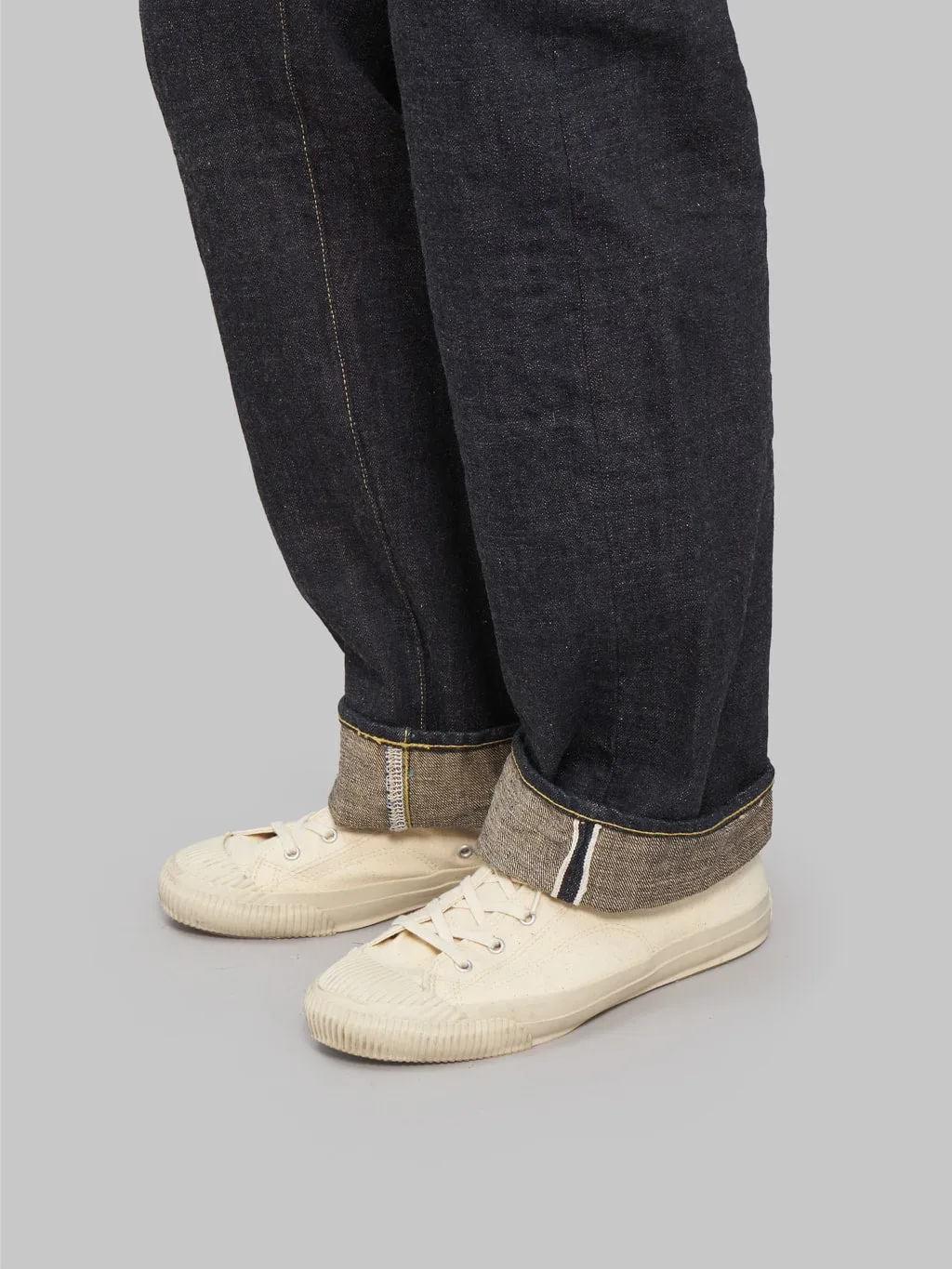 ONI Denim 200-KBE "Indigo Beige" 14oz Wide Straight Jeans