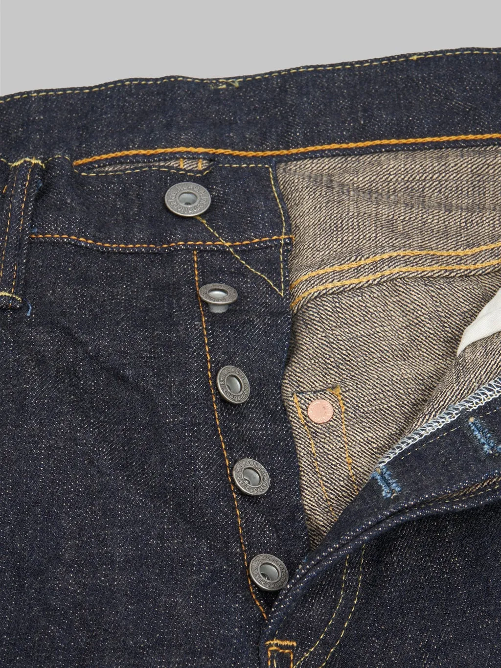 ONI Denim 200-KBE "Indigo Beige" 14oz Wide Straight Jeans