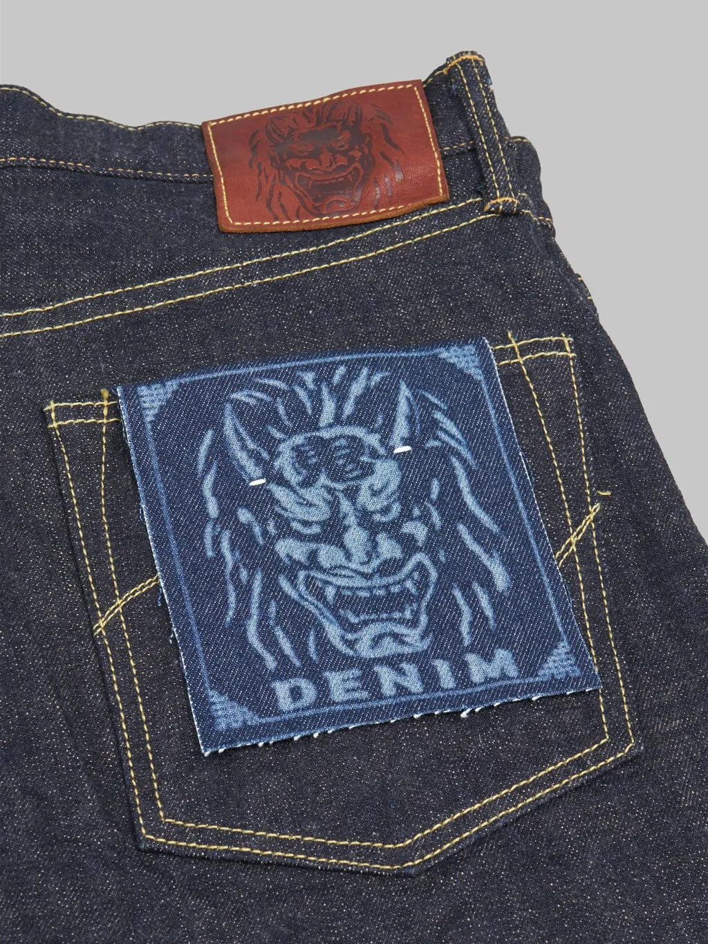 ONI Denim 288-KBE "Indigo Beige" 14oz Regular Straight Jeans