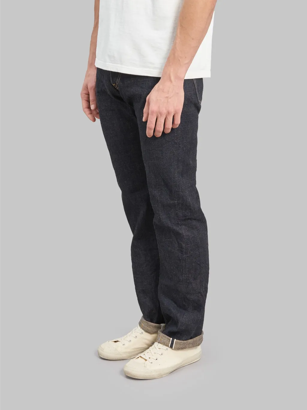 ONI Denim 288-KBE "Indigo Beige" 14oz Regular Straight Jeans