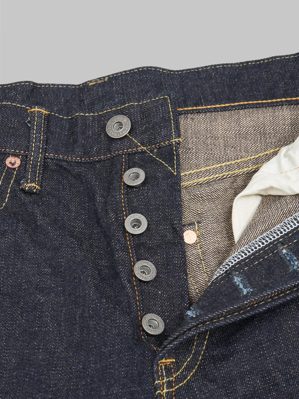ONI Denim 288-KBE "Indigo Beige" 14oz Regular Straight Jeans