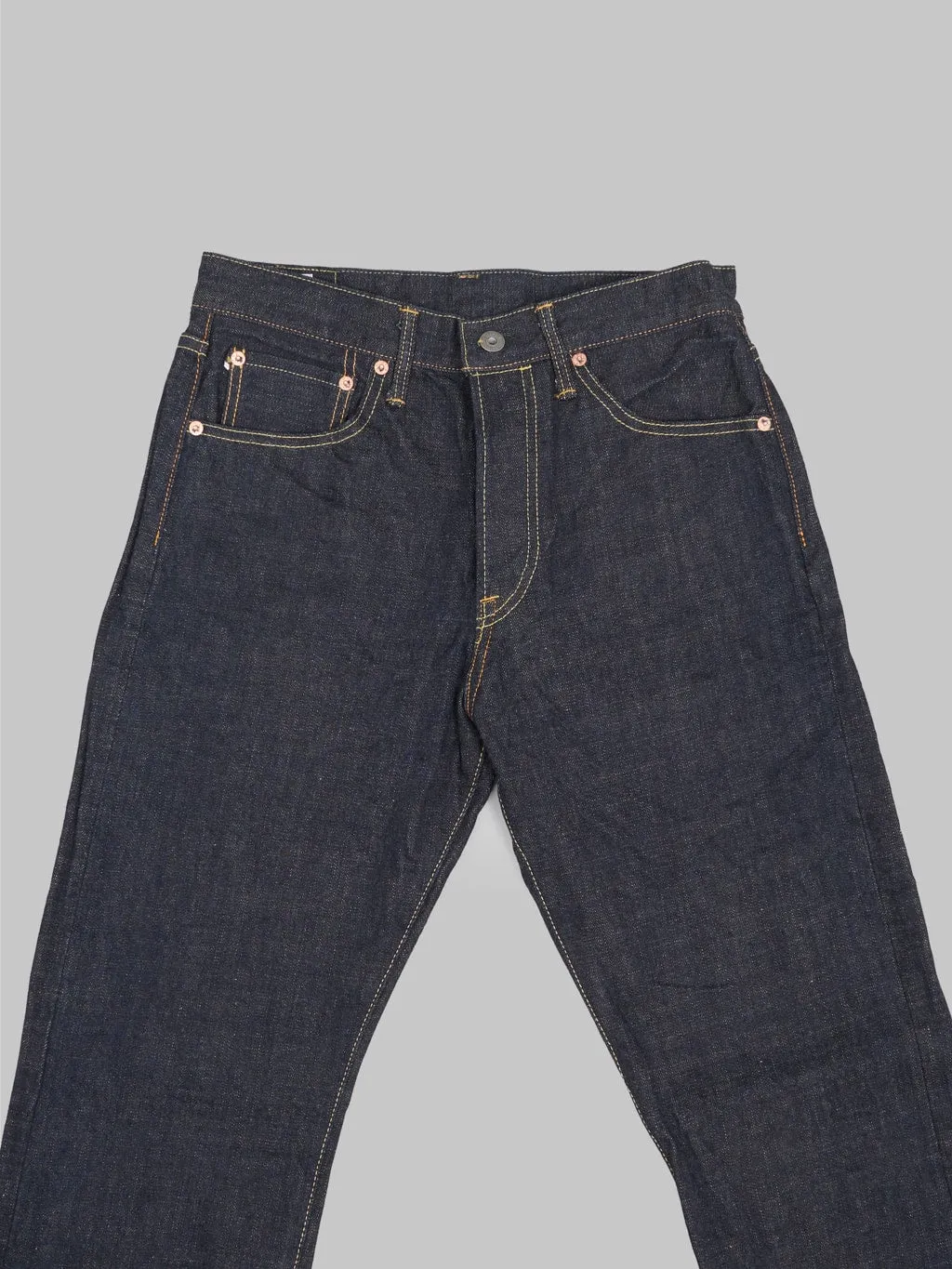 ONI Denim 288-KBE "Indigo Beige" 14oz Regular Straight Jeans