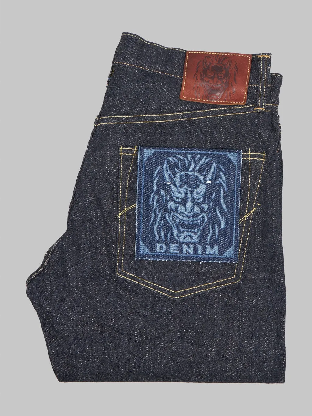 ONI Denim 288-KBE "Indigo Beige" 14oz Regular Straight Jeans