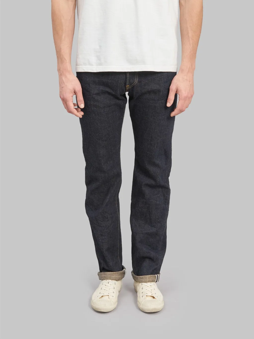 ONI Denim 288-KBE "Indigo Beige" 14oz Regular Straight Jeans