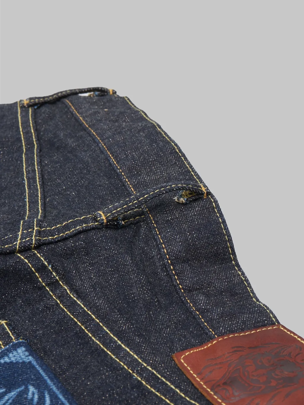 ONI Denim 288-KBE "Indigo Beige" 14oz Regular Straight Jeans