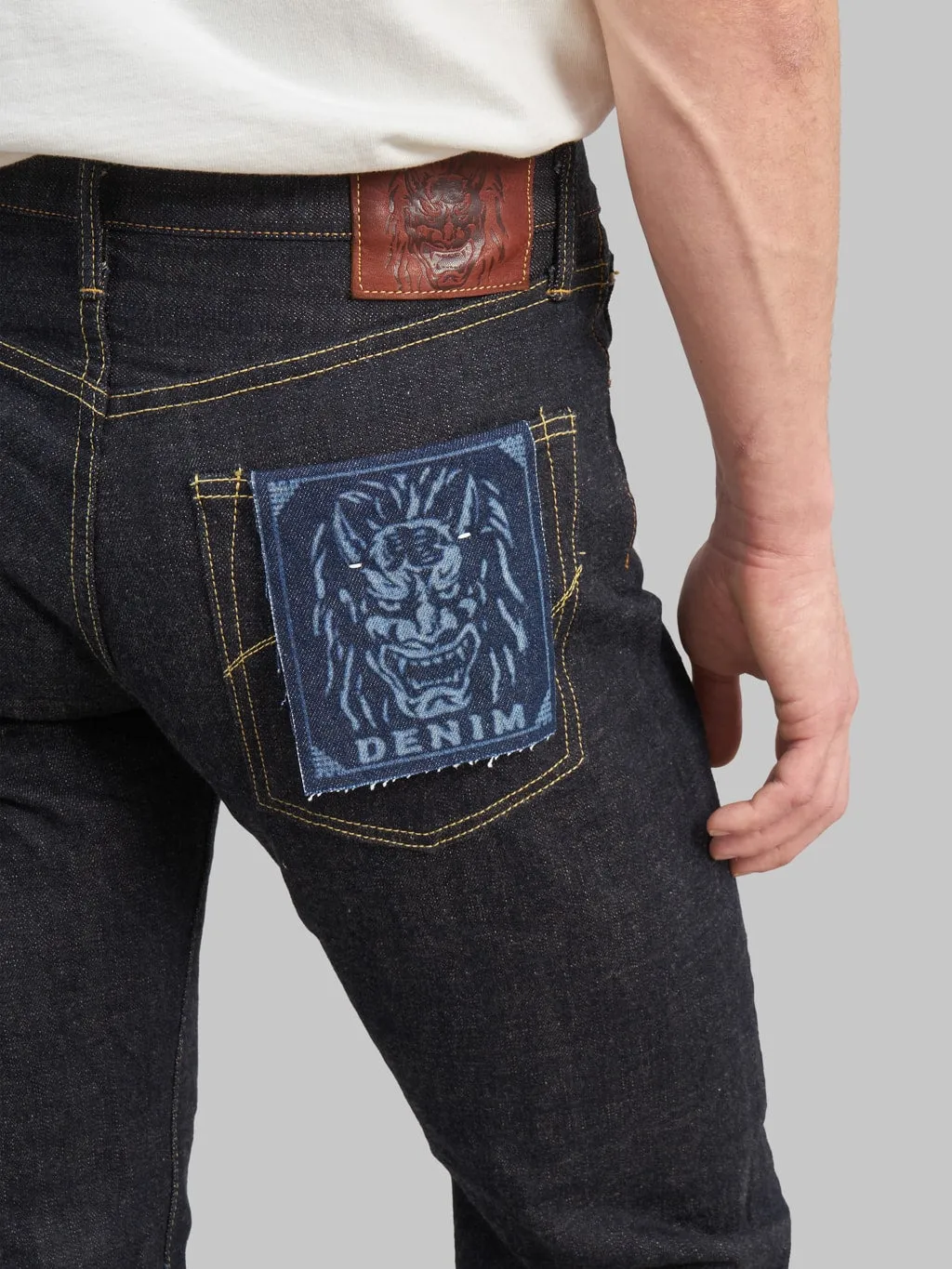 ONI Denim 288-KBE "Indigo Beige" 14oz Regular Straight Jeans