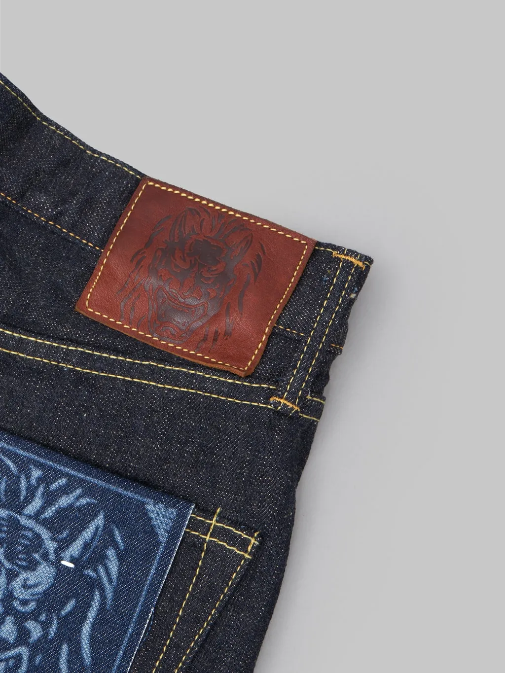 ONI Denim 288-KBE "Indigo Beige" 14oz Regular Straight Jeans