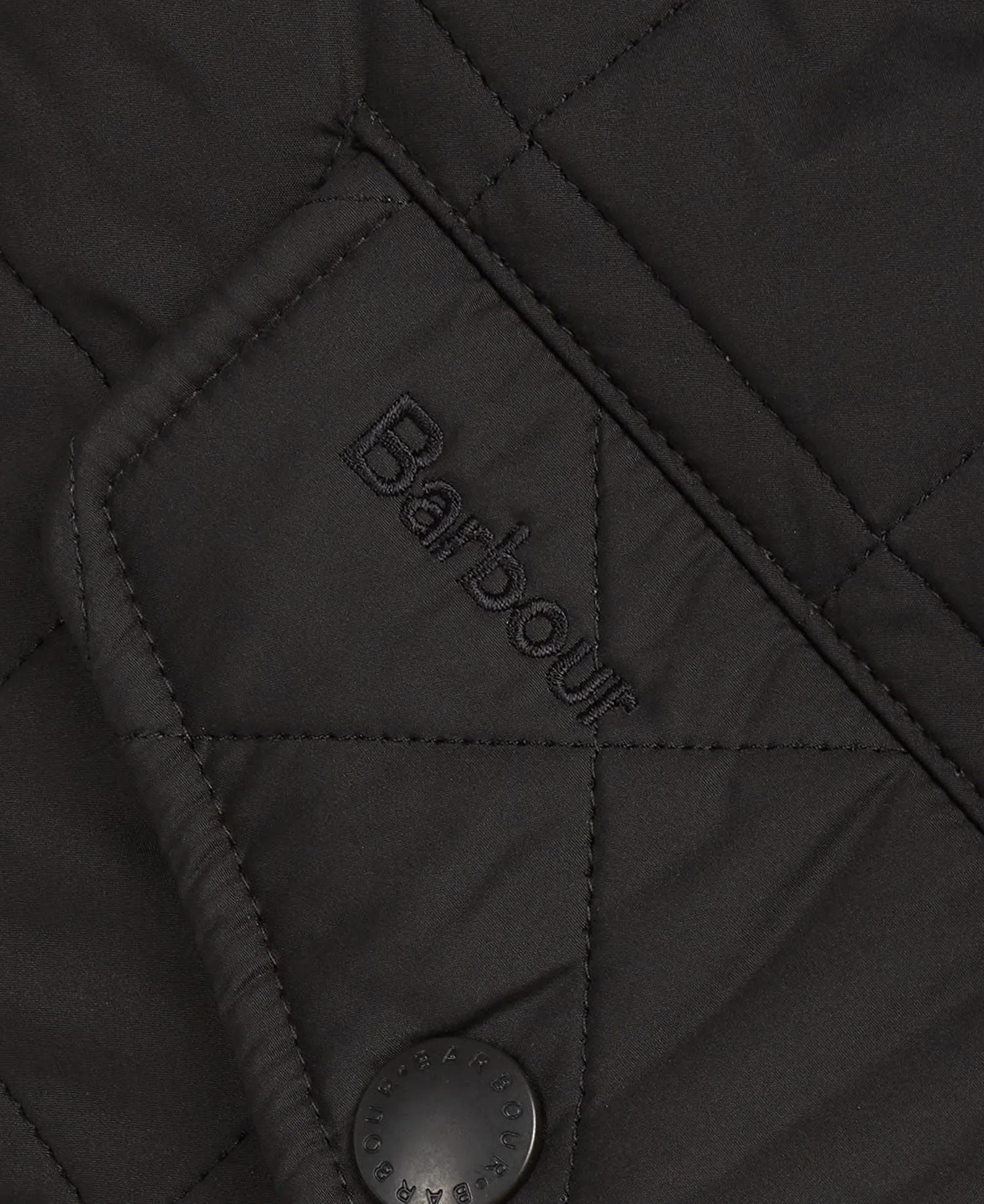 Powell Quilted Jacket in Black by Barbour