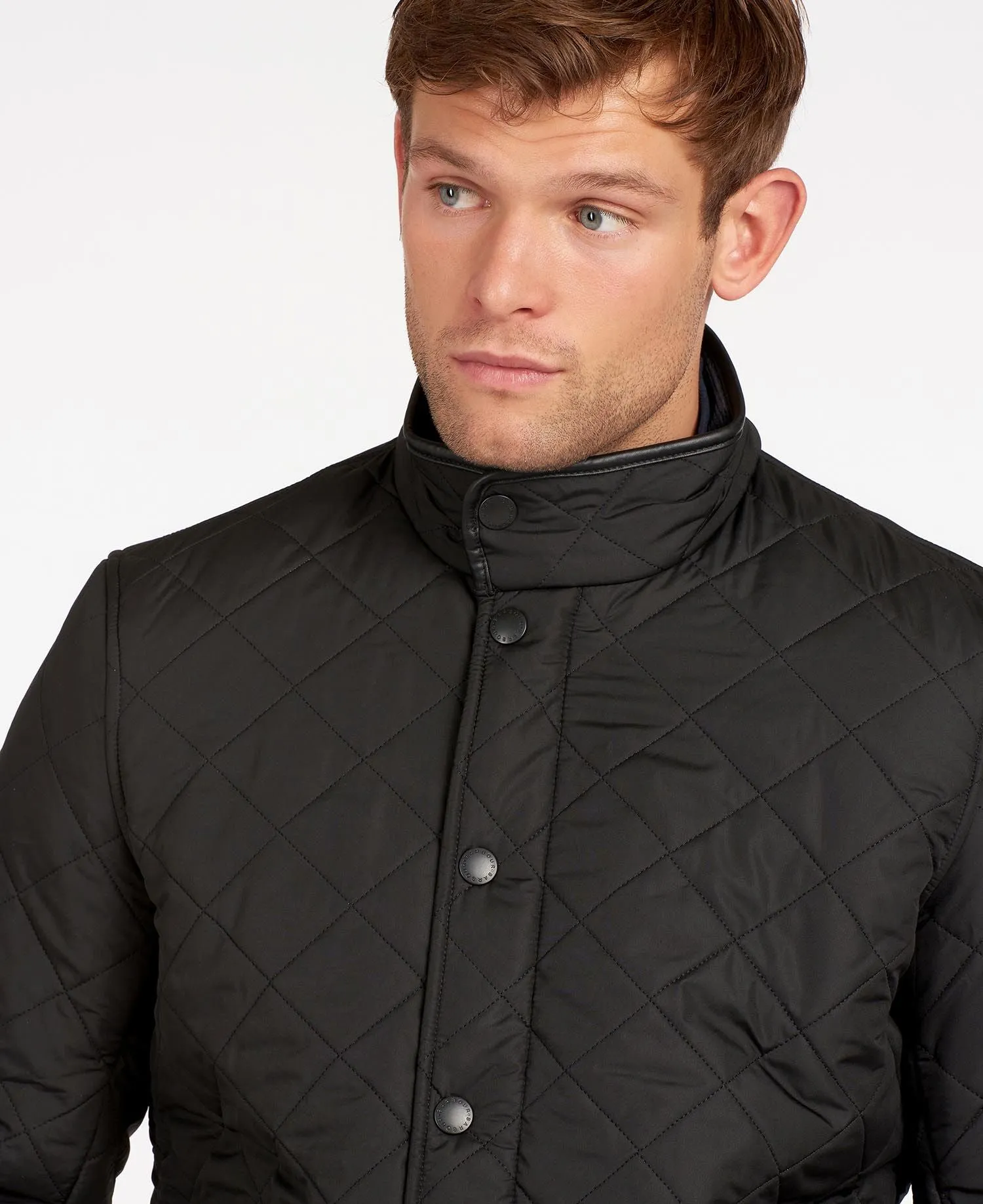 Powell Quilted Jacket in Black by Barbour