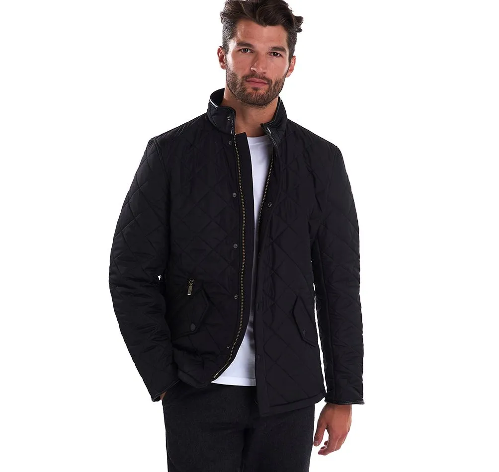 Powell Quilted Jacket in Black by Barbour