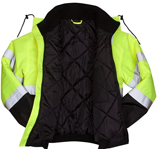 Pyramex Bomber Jacket with Quilted Lining (Hi-Vis Green)