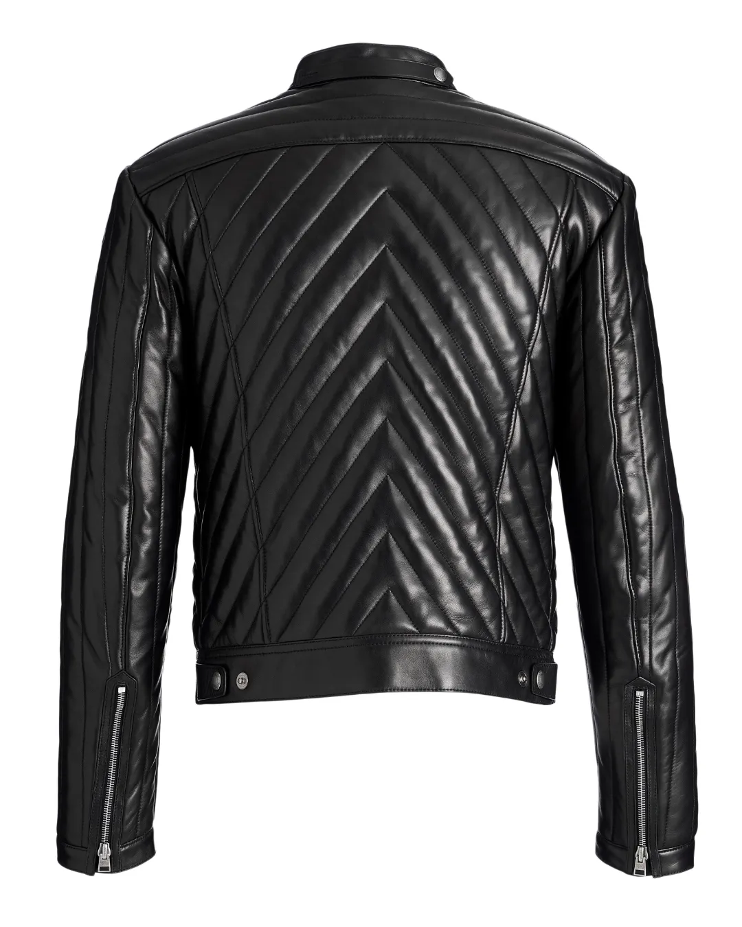 Quilted Leather Moto Jacket