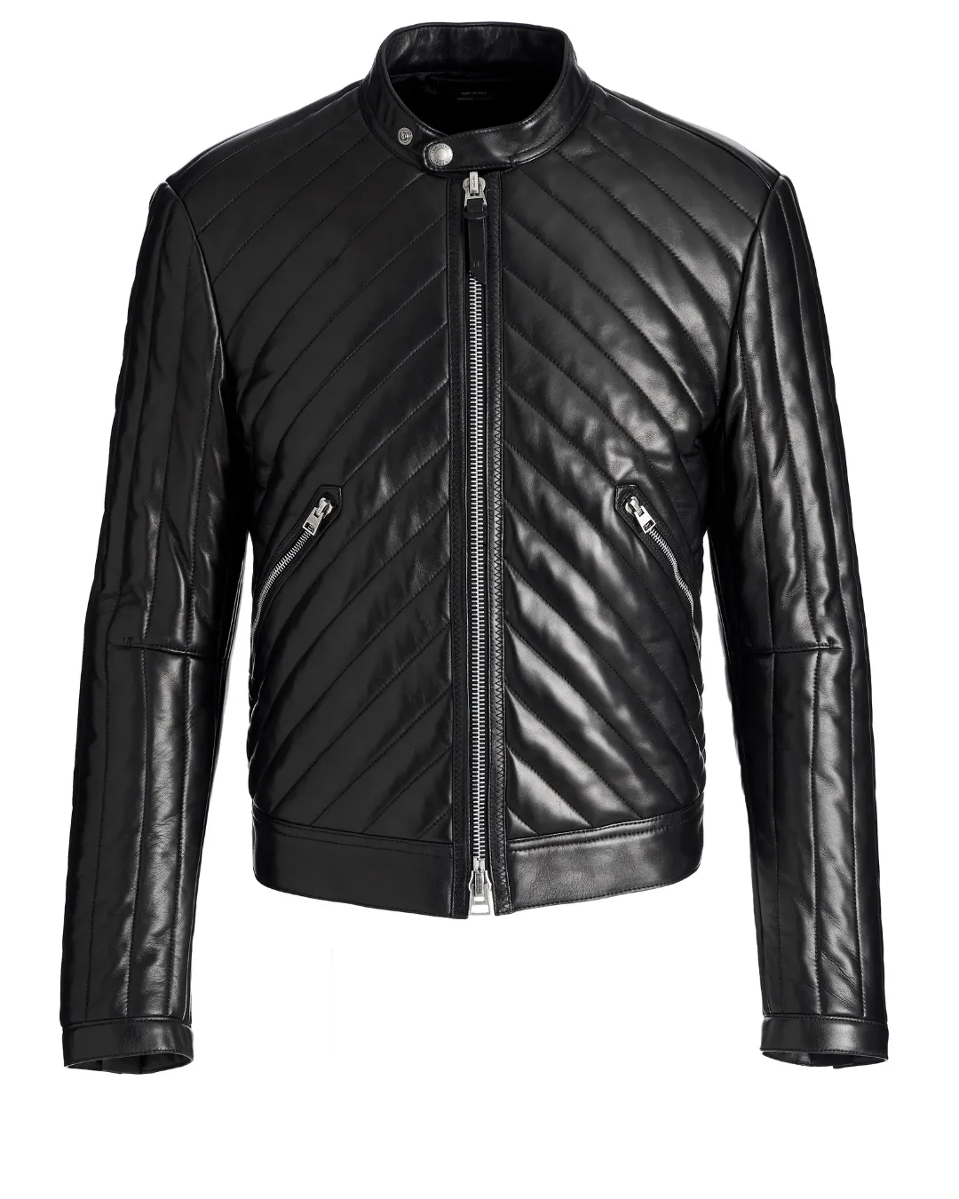 Quilted Leather Moto Jacket