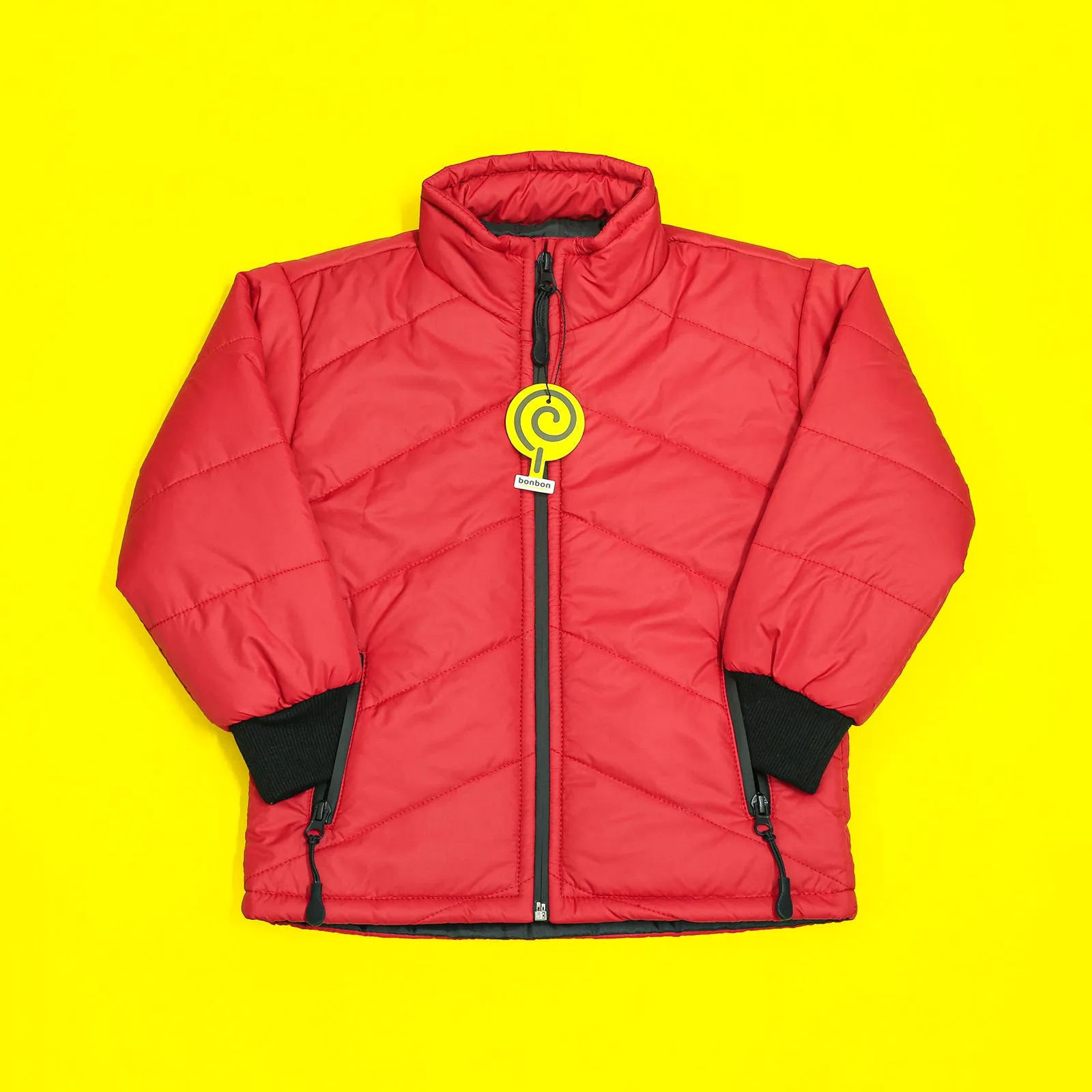 Red Full Sleeves Puffer Jacket V3