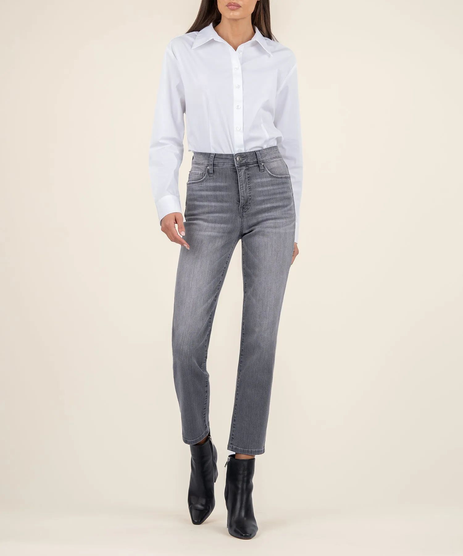 Reese High Rise Ankle Straight Leg