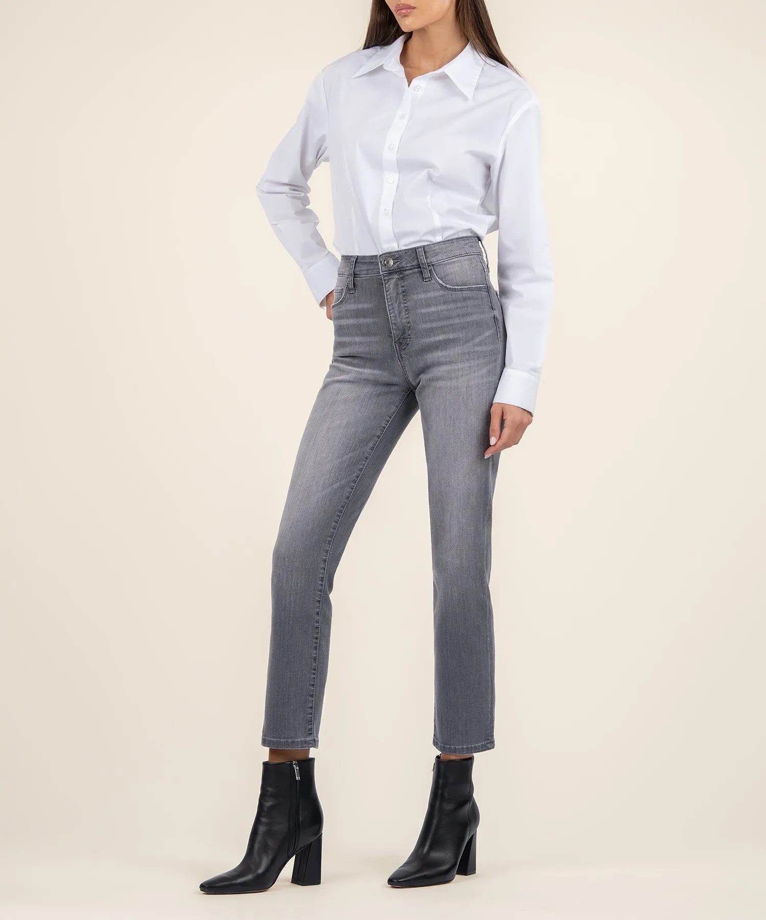 Reese High Rise Ankle Straight Leg