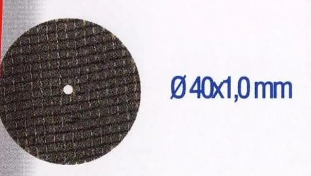 REINFORCED CUT OFF DISCS 40X1MM.5PCS