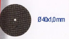 REINFORCED CUT OFF DISCS 40X1MM.5PCS