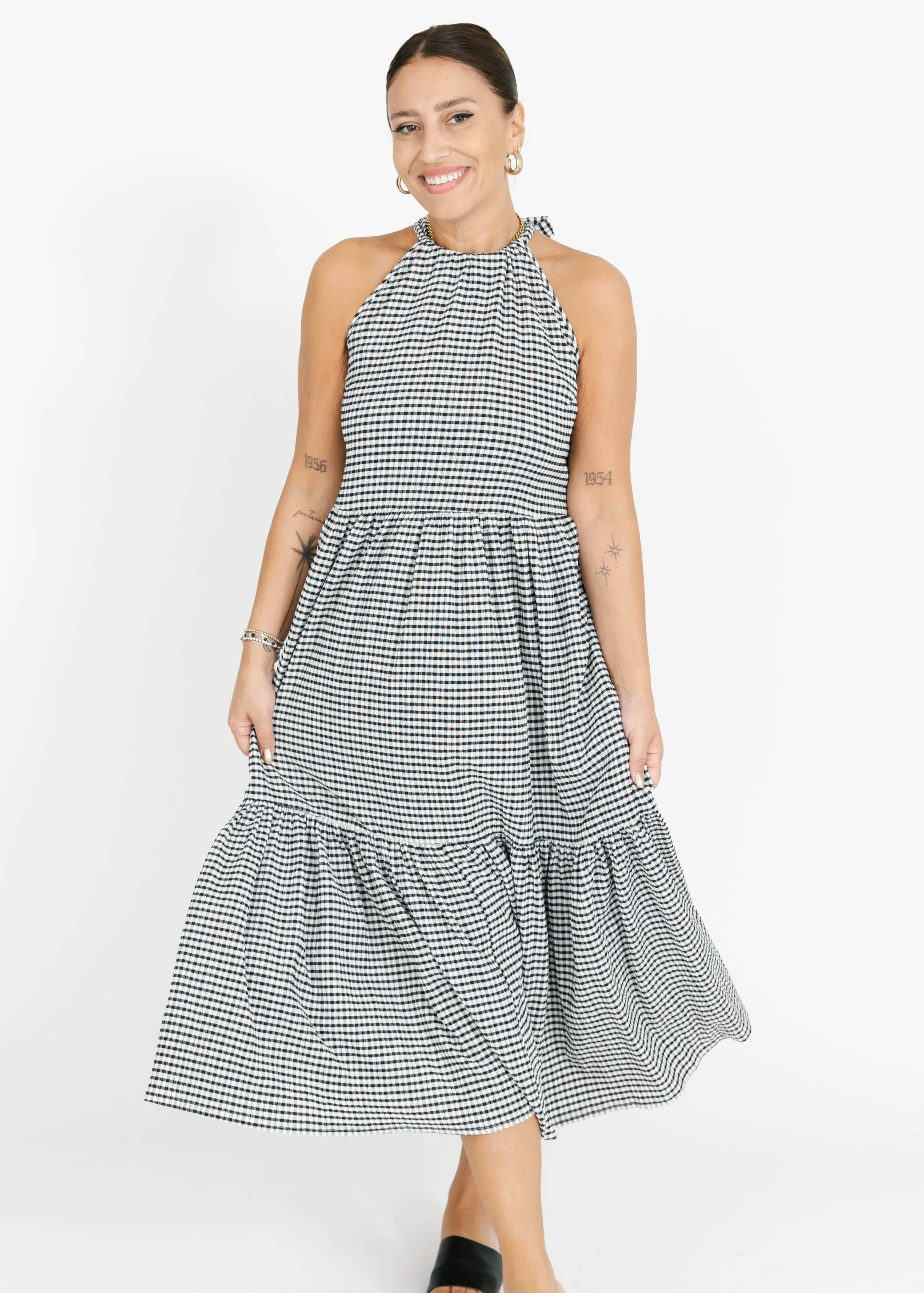 Smash & Tess Valentina Gingham Maxi Dress