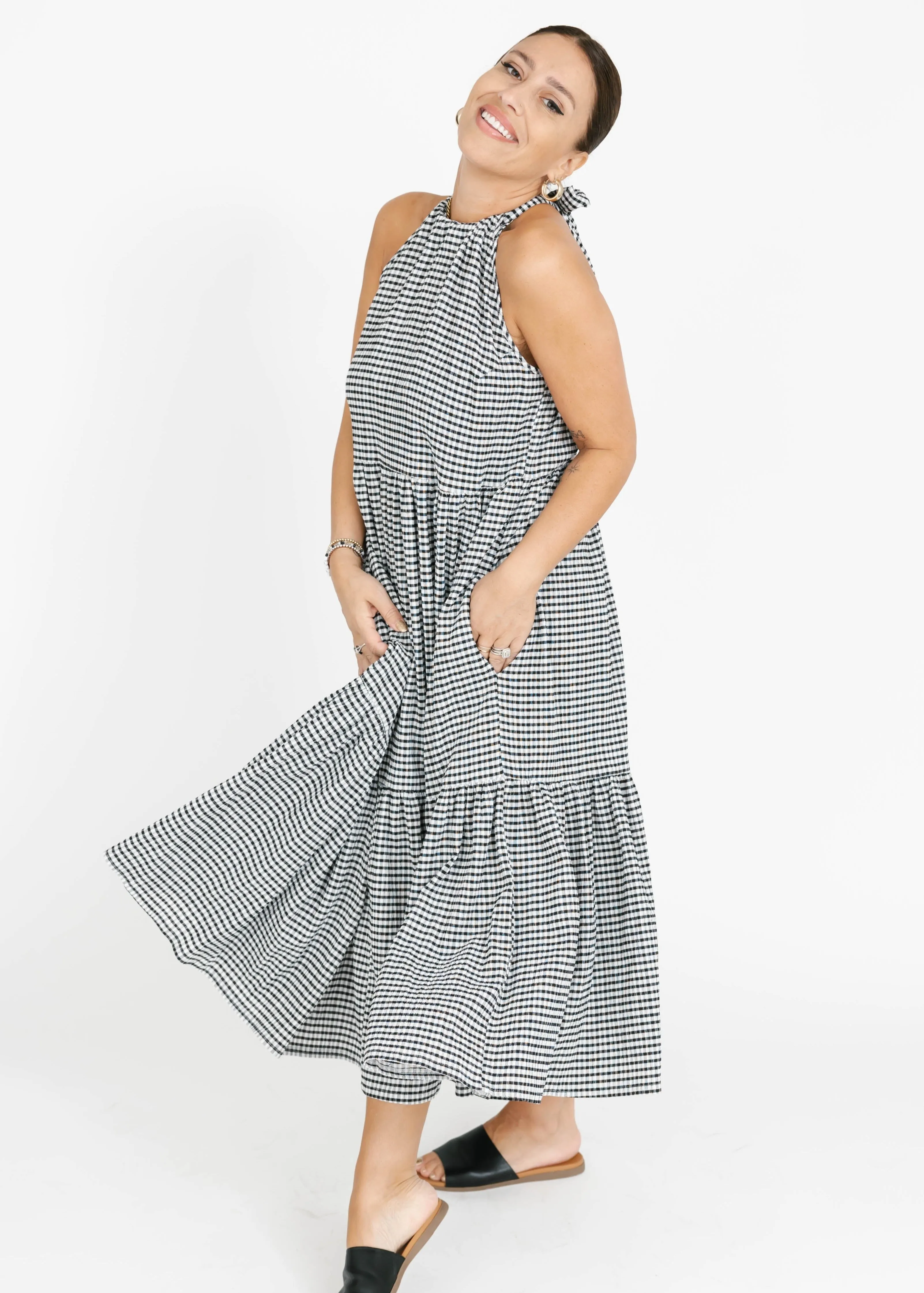 Smash & Tess Valentina Gingham Maxi Dress