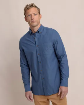 Southern Tide East Coast Oxford Sportshirt - Dress Blue