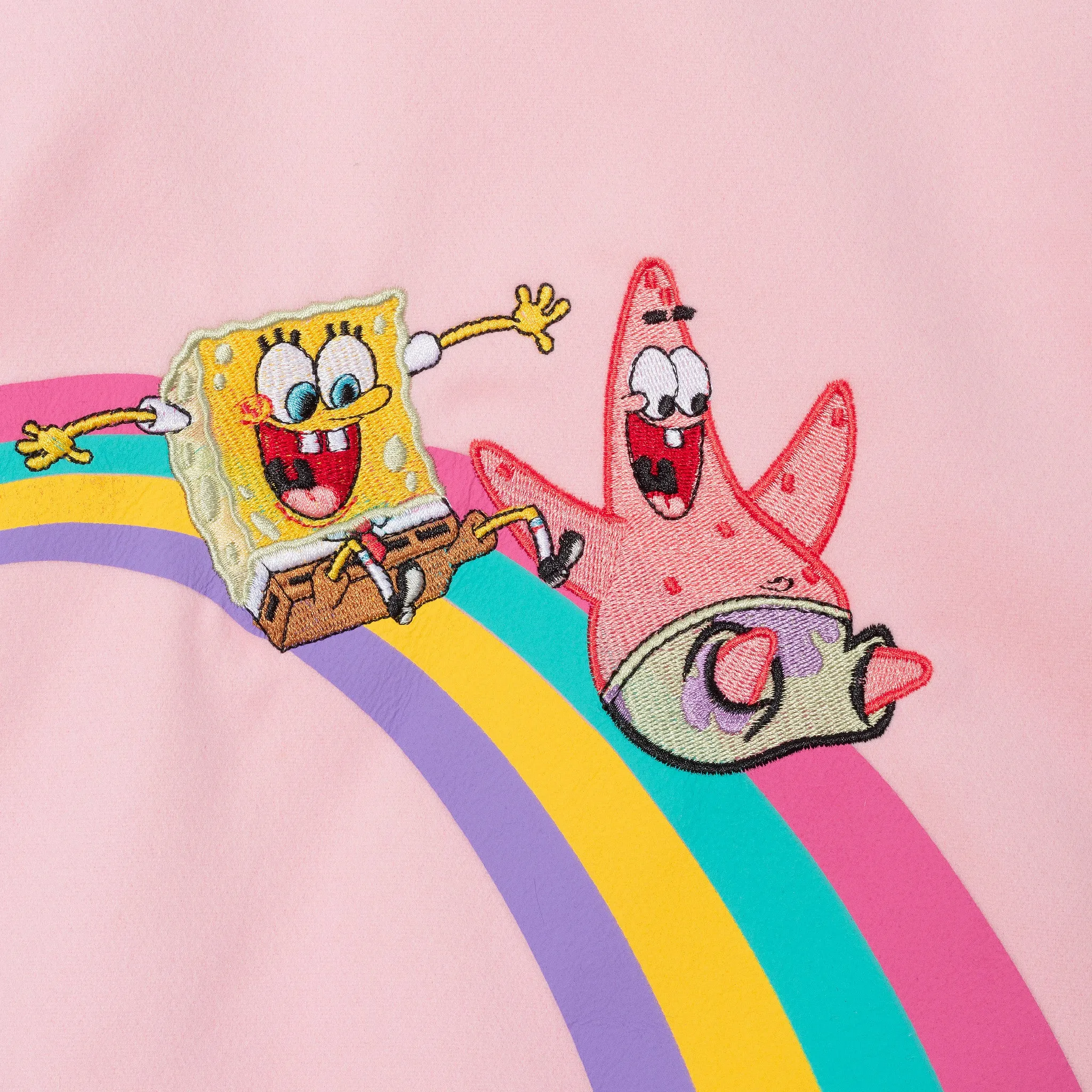 SpongeBob SquarePants™ x Andy & Evan® | Kids (2-6x) Rainbow Patchwork Bomber Jacket