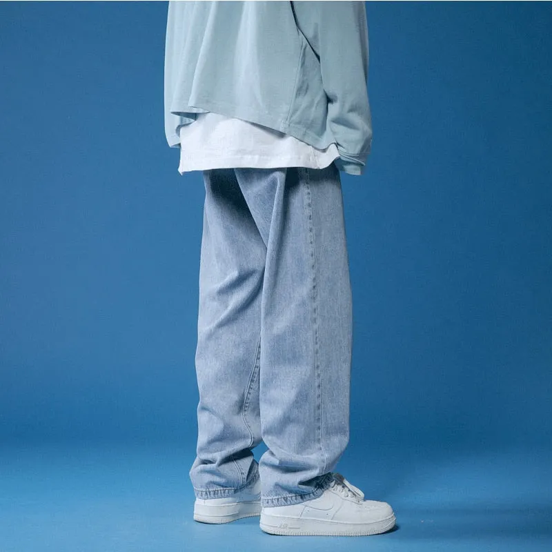 Straight Loose Denim Trousers