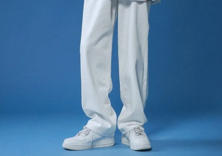 Straight Loose Denim Trousers