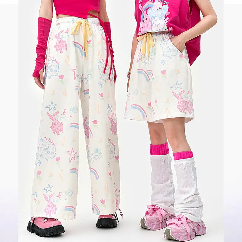 Sweet Dopamine Outfit Style Graffiti Pants