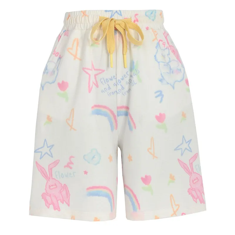 Sweet Dopamine Outfit Style Graffiti Pants
