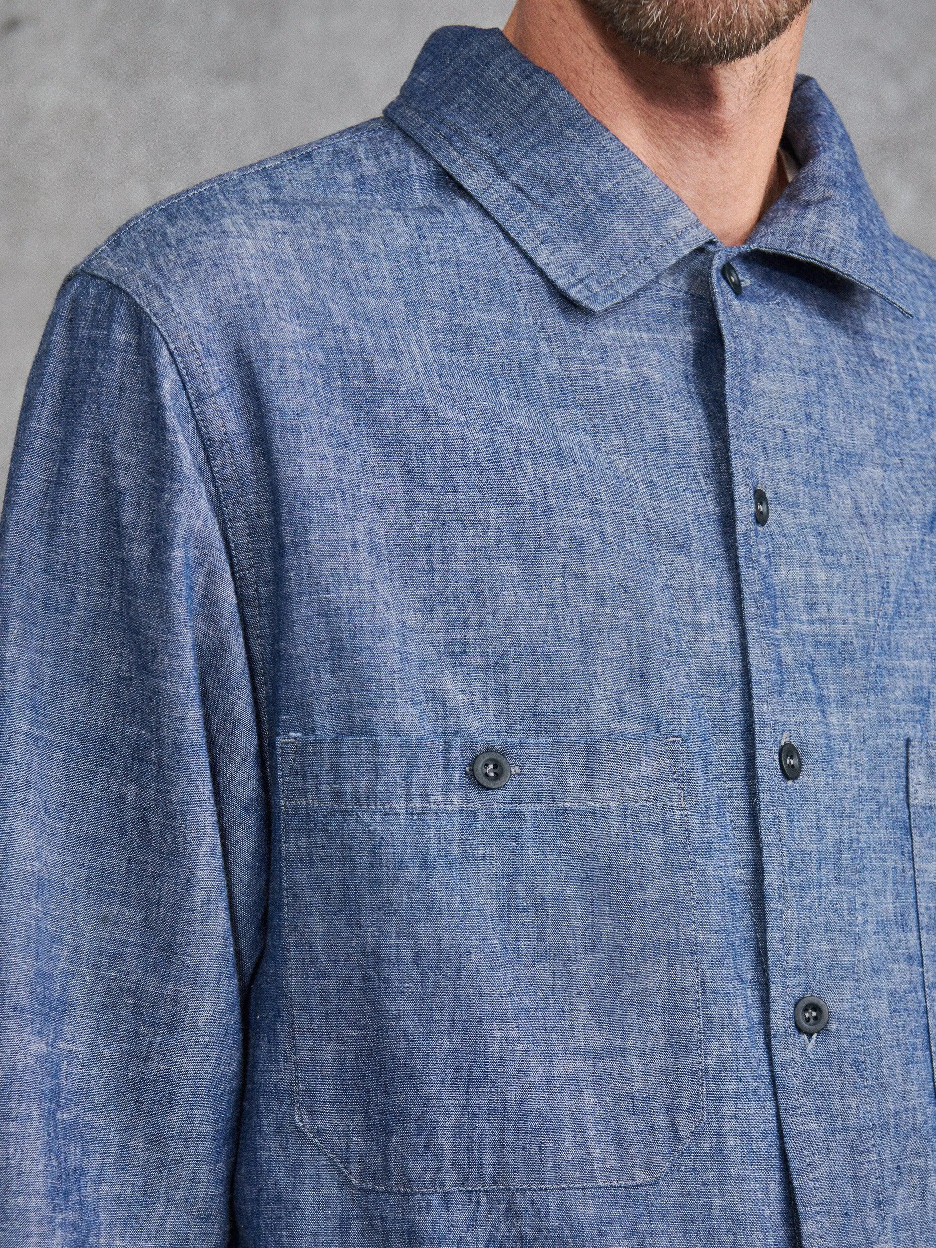 The Denim Military Shirt