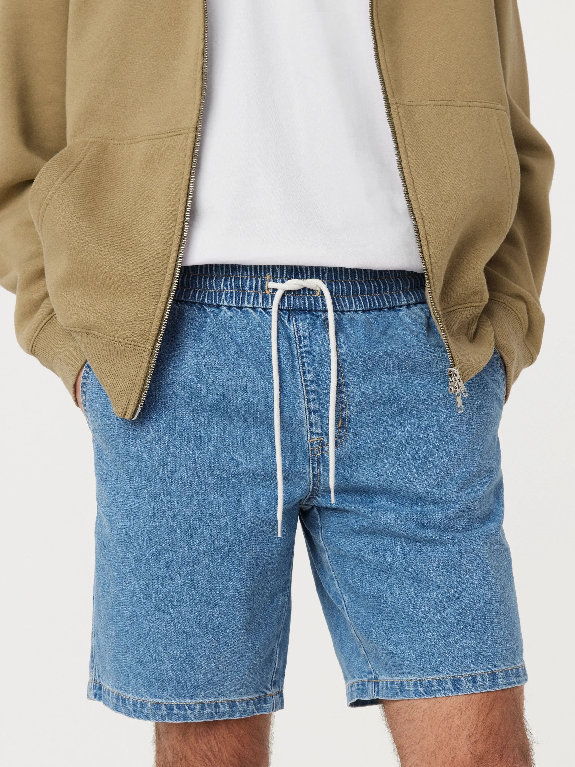 The Finn Relaxed Short in Washed Blue