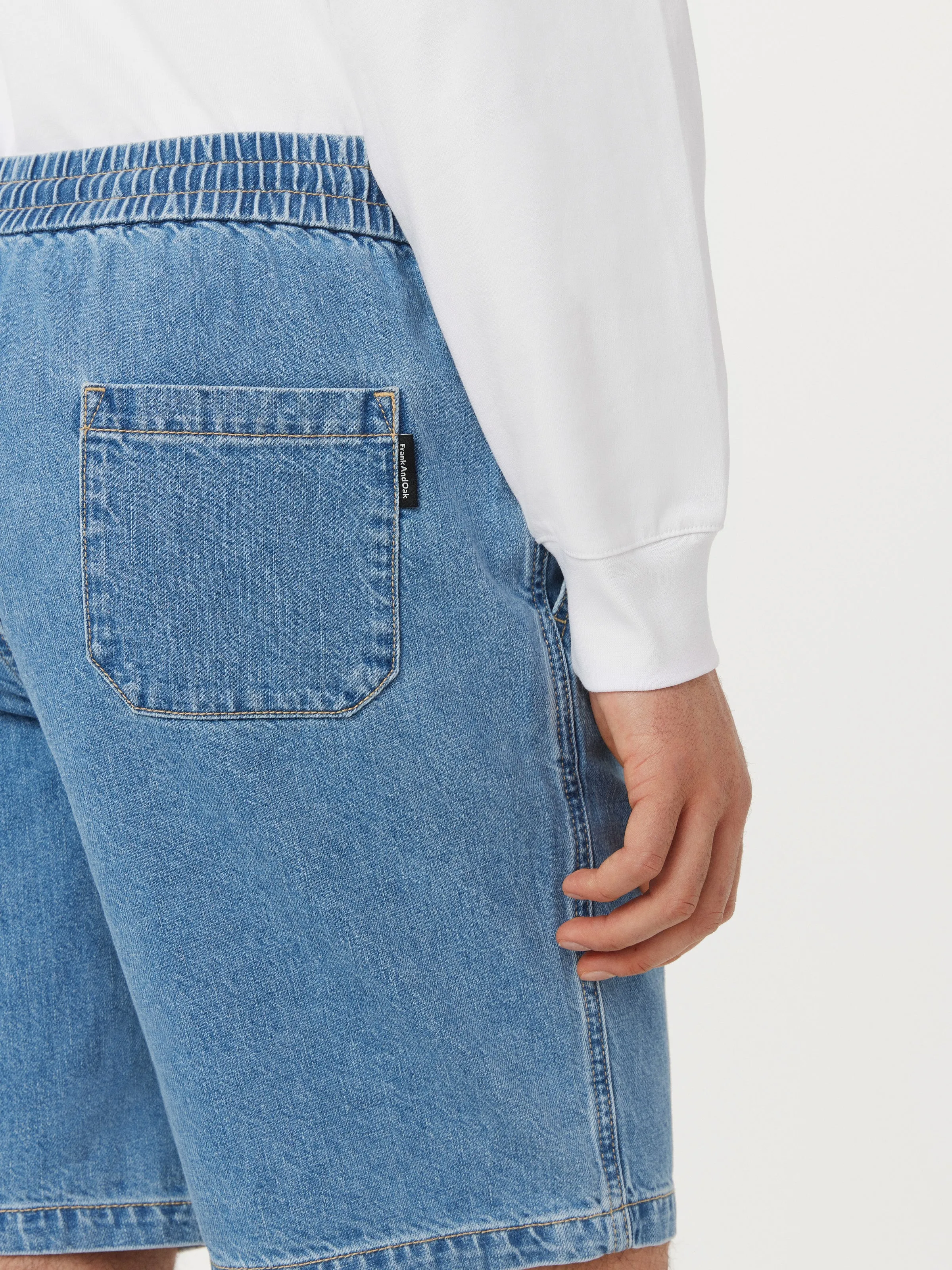 The Finn Relaxed Short in Washed Blue
