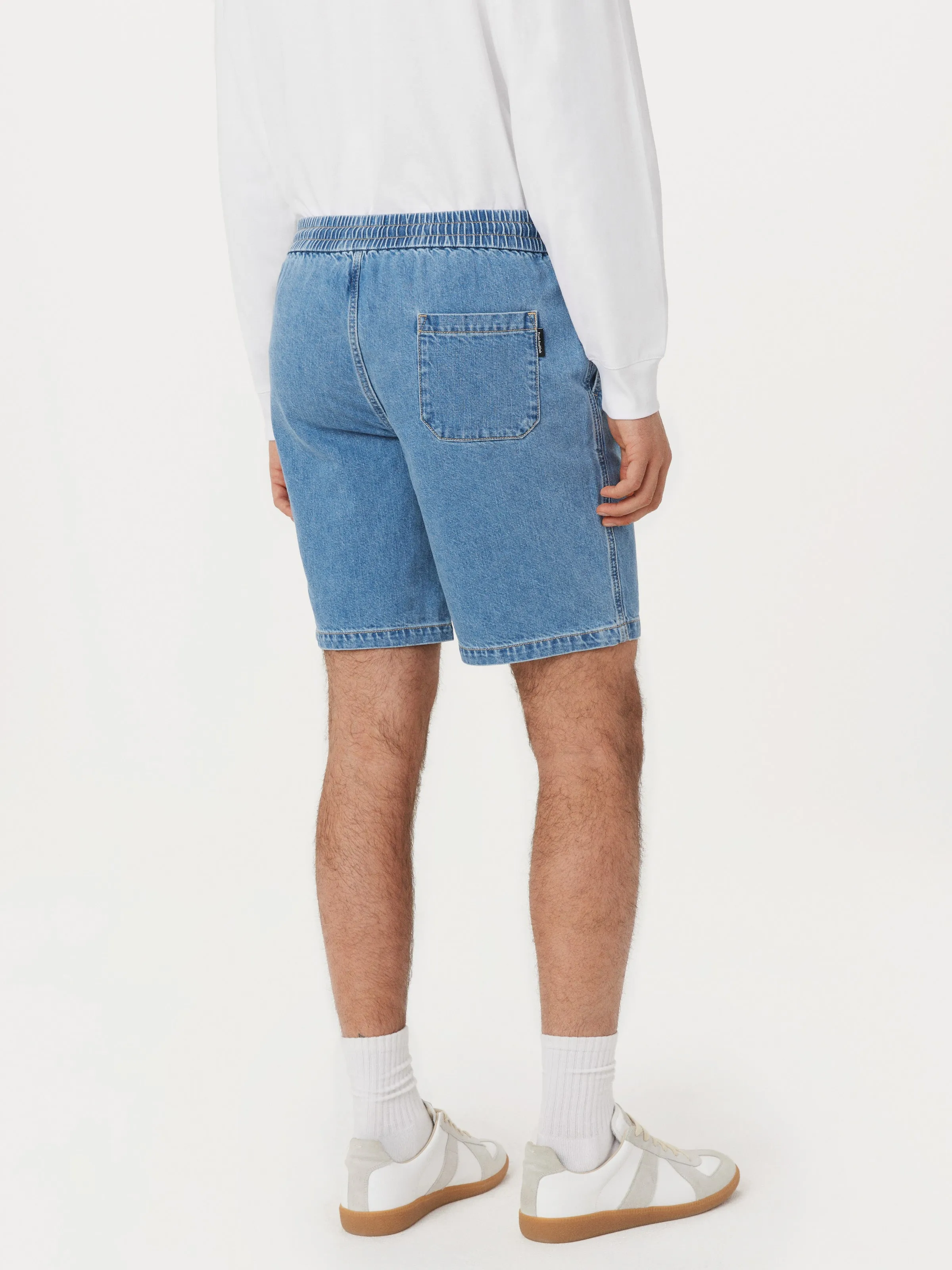 The Finn Relaxed Short in Washed Blue