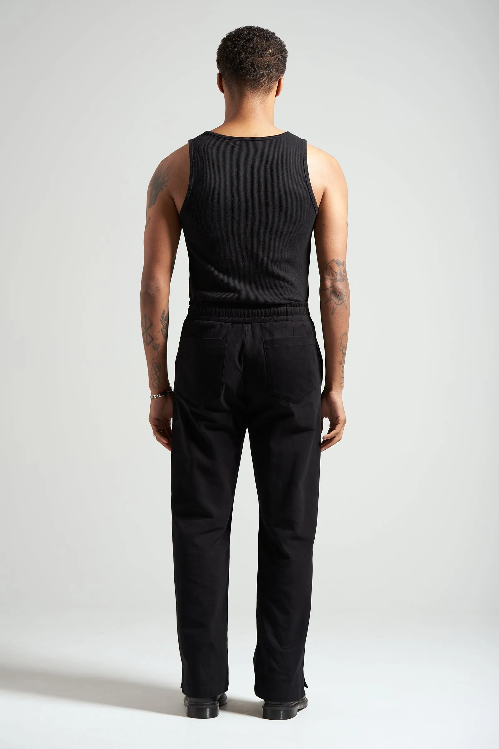 The Jet Black Split Pant