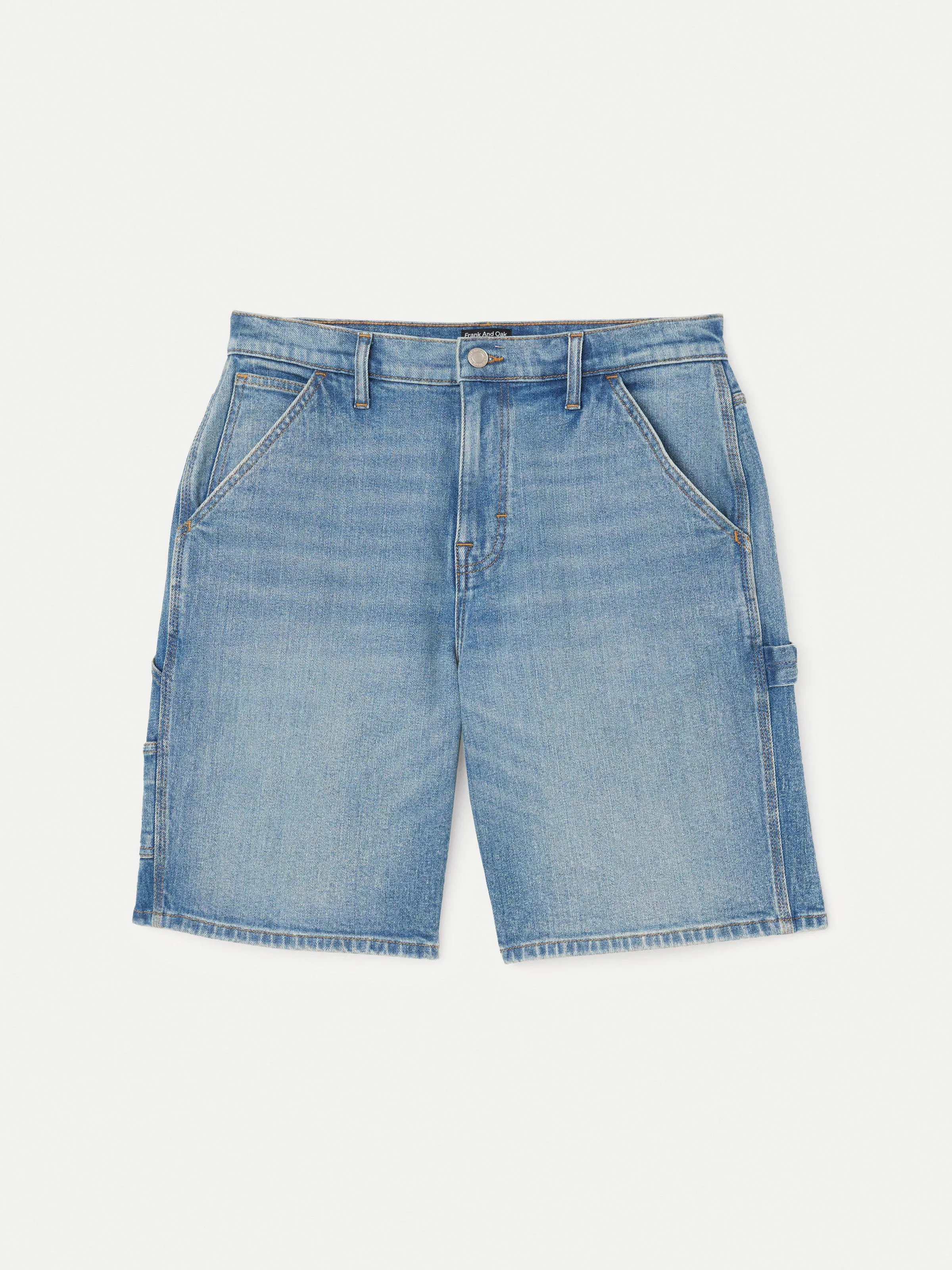 The Nolan Straight Carpenter Short in Light Blue